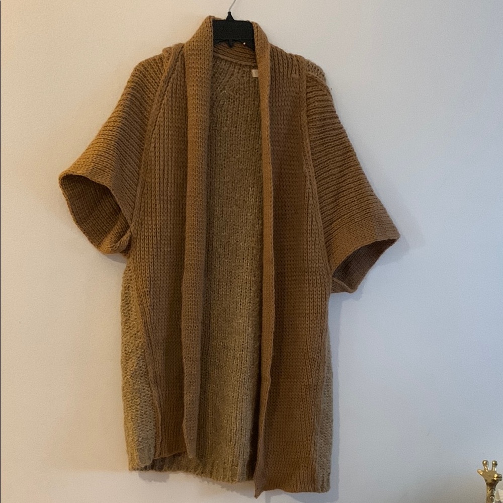 Elan Brown Open-Front Sweater - Preloved